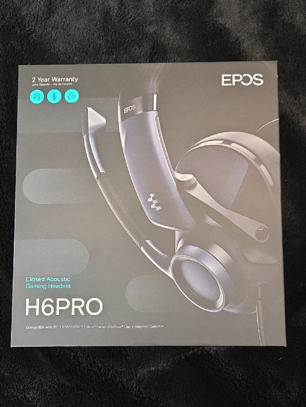 NWT EPOS H6PRO Closed Acoustic Gaming Headset